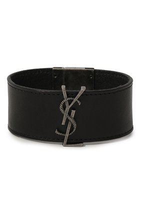 Женский кожаный браслет SAINT LAURENT черного цвета по цене 34950 руб., арт. 586800/0IH0D | Фото 1 Женский кожаный браслет SAINT LAURENT черного цвета, арт. 586800/0IH0D | Фото 1