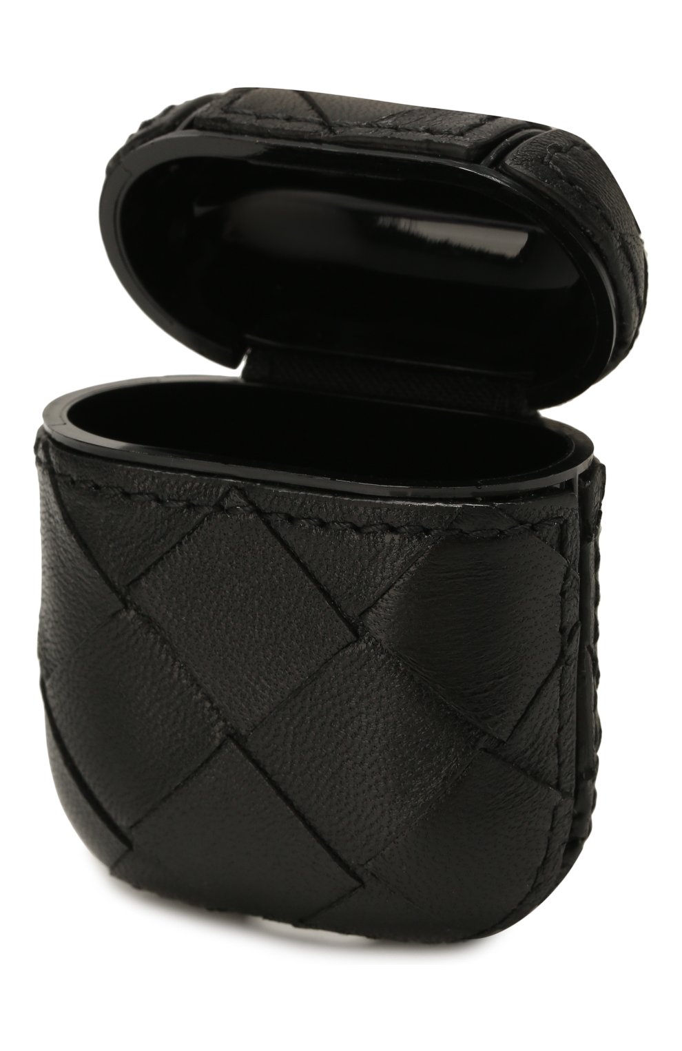 Кожаный чехол для airpods BOTTEGA VENETA черного цвета по цене 35800 руб., арт. 612042/VCPP0 | Фото 3 Кожаный чехол для airpods BOTTEGA VENETA черного цвета, арт. 612042/VCPP0 | Фото 3 (Материал: Натуральная кожа; Региональные ограничения белый список (Axapta Mercury): RU; Женское Кросс-КТ: Кожа AirPods)