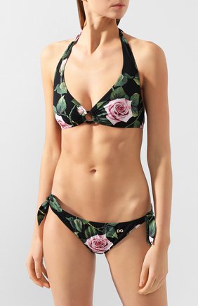 Женский плавки-бикини DOLCE & GABBANA черного цвета по цене 16300 руб., арт. 02A06J/FSGR0 | Фото 2 Женский плавки-бикини DOLCE & GABBANA черного цвета, арт. 02A06J/FSGR0 | Фото 2