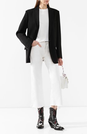 Женский жакет OFF-WHITE черного цвета по цене 114500 руб., арт. 0WEF032R205150681000 | Фото 2 Женский жакет OFF-WHITE черного цвета, арт. 0WEF032R205150681000 | Фото 2