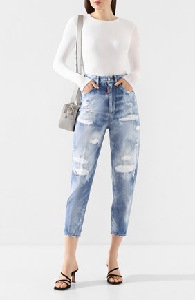 Женские джинсы DSQUARED2 синего цвета по цене 47200 руб., арт. S72LB0305/S30309 | Фото 2 Женские джинсы DSQUARED2 синего цвета, арт. S72LB0305/S30309 | Фото 2