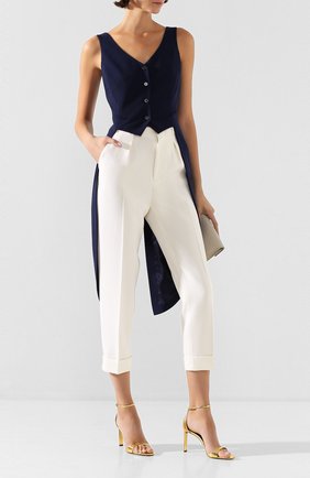 Женский шерстяной жилет RALPH LAUREN темно-синего цвета по цене 136500 руб., арт. 290797883 | Фото 2 Женский шерстяной жилет RALPH LAUREN темно-синего цвета, арт. 290797883 | Фото 2