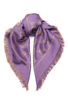 Детский шаль GUCCI фиолетового цвета по цене 15000 руб., арт. 574742/4K721 | Фото 1 Детский шаль GUCCI фиолетового цвета, арт. 574742/4K721 | Фото 1