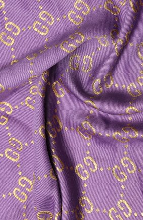 Детский шаль GUCCI фиолетового цвета по цене 15000 руб., арт. 574742/4K721 | Фото 2 Детский шаль GUCCI фиолетового цвета, арт. 574742/4K721 | Фото 2