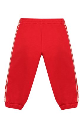 Детские хлопковые джоггеры GUCCI красного цвета по цене 21750 руб., арт. 600054/XJB4G | Фото 2 Детские хлопковые джоггеры GUCCI красного цвета, арт. 600054/XJB4G | Фото 2 (Кросс-КТ НВ: Джоггеры; Ростовка одежда: 12 мес | 80 см, 18 мес | 86 см, 24 мес | 92 см, 3 года | 98 см, 0 - 3 мес | 50 - 60 см, 36 мес | 98 см, 3 мес | 62 см, 9 мес | 74 см)