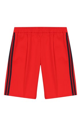 Детские хлопковые шорты GUCCI красного цвета, арт. 600271/XWAIW | Фото 1 (Случай: Повседневный)