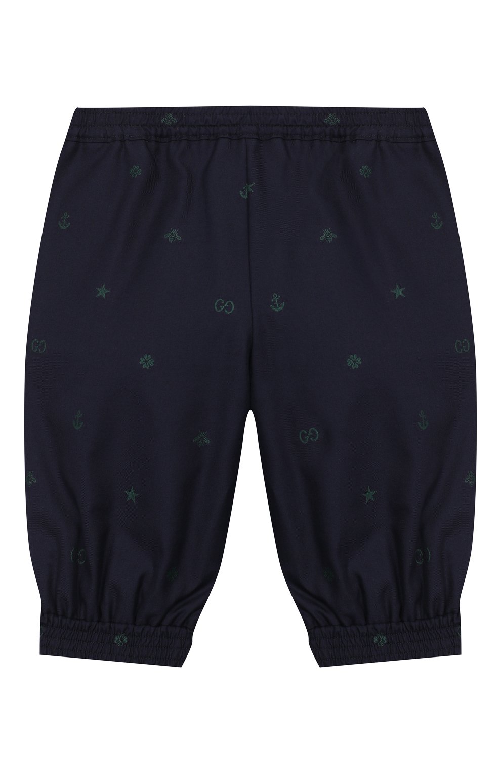 Детские хлопковые брюки GUCCI синего цвета по цене 26550 руб., арт. 600353/XWAHH | Фото 2 Детские хлопковые брюки GUCCI синего цвета, арт. 600353/XWAHH | Фото 2