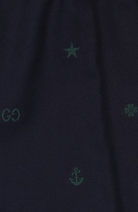 Детские хлопковые брюки GUCCI синего цвета по цене 26550 руб., арт. 600353/XWAHH | Фото 3 Детские хлопковые брюки GUCCI синего цвета, арт. 600353/XWAHH | Фото 3
