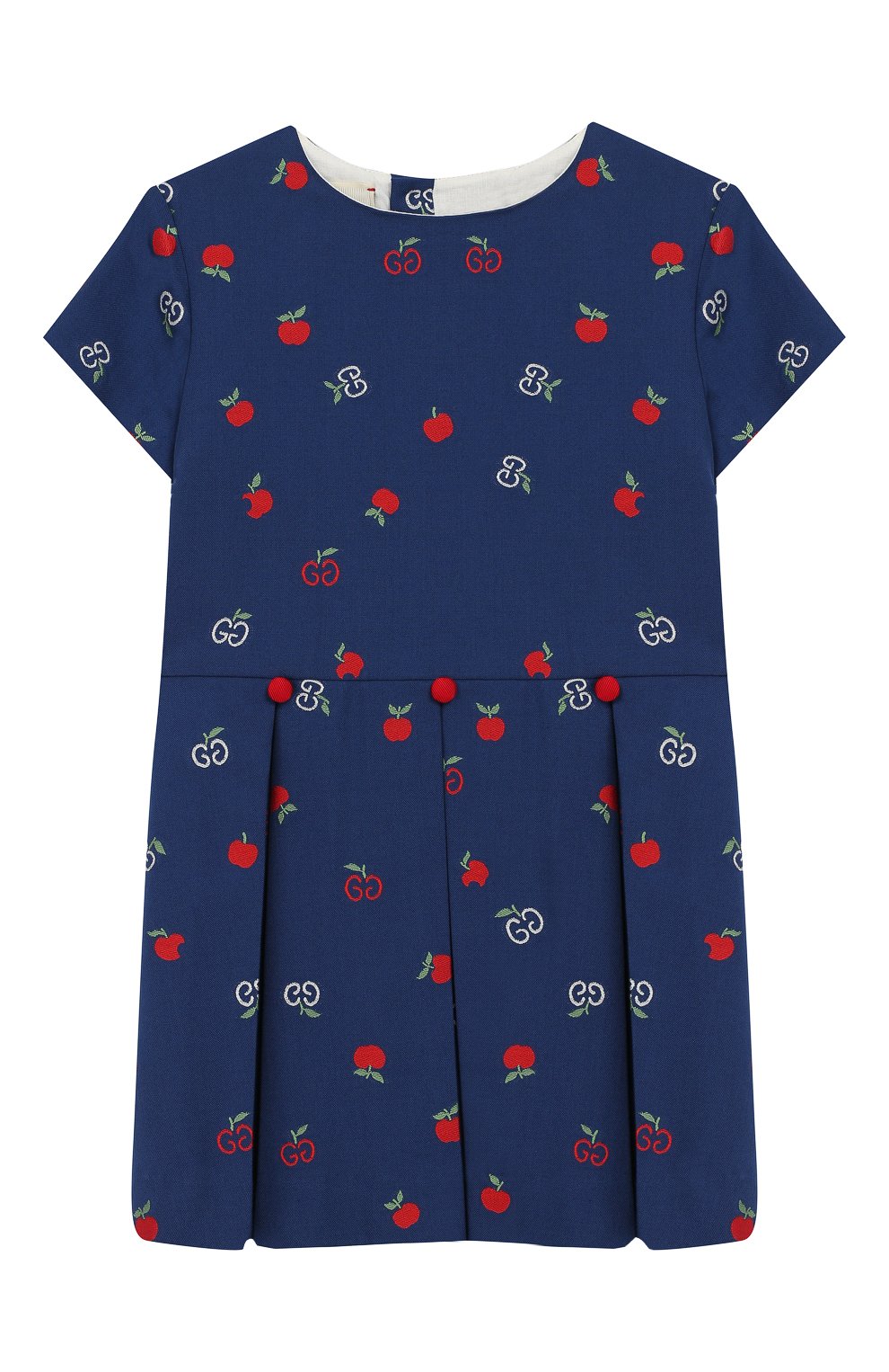 Женская хлопковое платье GUCCI синего цвета, арт. 604090/XWAH3 | Фото 1