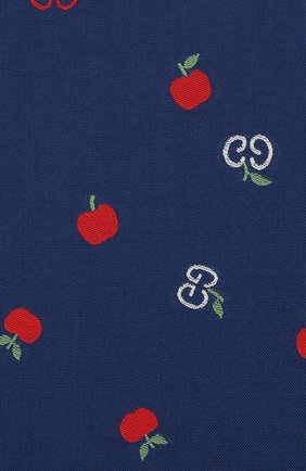 Женская хлопковое платье GUCCI синего цвета по цене 35750 руб., арт. 604090/XWAH3 | Фото 3 Женская хлопковое платье GUCCI синего цвета, арт. 604090/XWAH3 | Фото 3