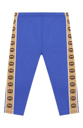 Детские хлопковые брюки GUCCI синего цвета по цене 15400 руб., арт. 607496/3K007 | Фото 1 Детские хлопковые брюки GUCCI синего цвета, арт. 607496/3K007 | Фото 1