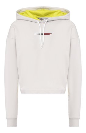 Женская хлопковое худи TOMMY HILFIGER серого цвета по цене 8490 руб., арт. S10S100517 | Фото 1 Женская хлопковое худи TOMMY HILFIGER серого цвета, арт. S10S100517 | Фото 1
