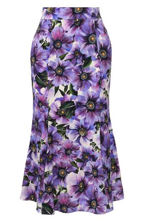 Женская шелковая юбка DOLCE & GABBANA фиолетового цвета по цене 109000 руб., арт. F4BPJT/FSAZ0 | Фото 1 Женская шелковая юбка DOLCE & GABBANA фиолетового цвета, арт. F4BPJT/FSAZ0 | Фото 1