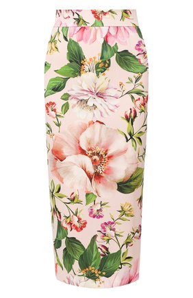 Женская шелковая юбка DOLCE & GABBANA розового цвета по цене 59950 руб., арт. F4BSYT/FSAZK | Фото 1 Женская шелковая юбка DOLCE & GABBANA розового цвета, арт. F4BSYT/FSAZK | Фото 1
