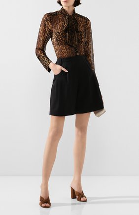 Женские шорты GIORGIO ARMANI темно-синего цвета по цене 75900 руб., арт. 0SHPP0CJ/T01I0 | Фото 2 Женские шорты GIORGIO ARMANI темно-синего цвета, арт. 0SHPP0CJ/T01I0 | Фото 2