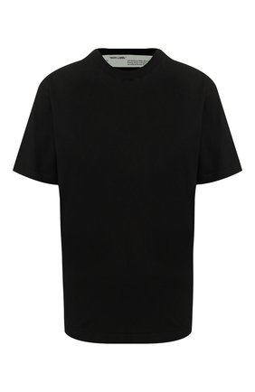 Женская хлопковая футболка OFF-WHITE черного цвета по цене 22400 руб., арт. 0WAA049R20F291251010 | Фото 1 Женская хлопковая футболка OFF-WHITE черного цвета, арт. 0WAA049R20F291251010 | Фото 1