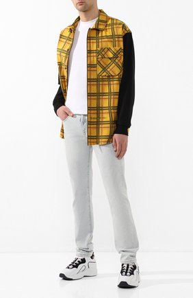 Мужская хлопковая рубашка OFF-WHITE желтого цвета по цене 41050 руб., арт. 0MGA101S20H480256010 | Фото 2 Мужская хлопковая рубашка OFF-WHITE желтого цвета, арт. 0MGA101S20H480256010 | Фото 2