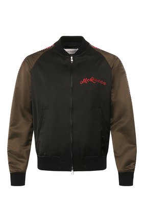 Мужской бомбер ALEXANDER MCQUEEN черного цвета по цене 199500 руб., арт. 608719/Q0R94 | Фото 1 Мужской бомбер ALEXANDER MCQUEEN черного цвета, арт. 608719/Q0R94 | Фото 1