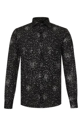 Мужская хлопковая рубашка Z ZEGNA черного цвета по цене 20700 руб., арт. 705148/ZCSF2 | Фото 1 Мужская хлопковая рубашка Z ZEGNA черного цвета, арт. 705148/ZCSF2 | Фото 1 (Материал внешний: Хлопок; Рукава: Длинные; Длина (для топов): Стандартные; Мужское Кросс-КТ: Рубашка-одежда; Принт: С принтом; Случай: Повседневный; Манжеты: На пуговицах; Воротник: Кент)