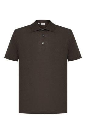 Мужское льняное поло BRIONI темно-зеленого цвета по цене 54300 руб., арт. UJEB0L/P9621 | Фото 1 Мужское льняное поло BRIONI темно-зеленого цвета, арт. UJEB0L/P9621 | Фото 1 (Рукава: Короткие; Материал внешний: Лен; Длина (для топов): Стандартные; Застежка: Пуговицы)