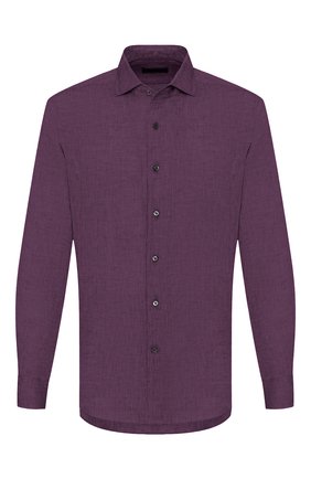 Мужская льняная рубашка CORNELIANI фиолетового цвета по цене 18200 руб., арт. 85P156-0111091/00 | Фото 1 Мужская льняная рубашка CORNELIANI фиолетового цвета, арт. 85P156-0111091/00 | Фото 1