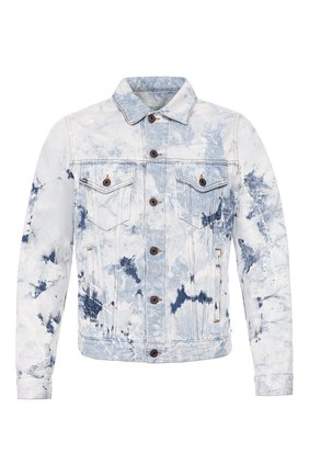 Мужская джинсовая куртка OFF-WHITE голубого цвета по цене 53600 руб., арт. 0MYE005R203860201414 | Фото 1 Мужская джинсовая куртка OFF-WHITE голубого цвета, арт. 0MYE005R203860201414 | Фото 1