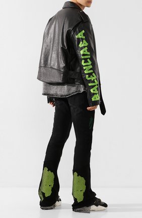 Мужские джинсы OFF-WHITE черного цвета по цене 118500 руб., арт. 0MYA059R20G940128688 | Фото 2 Мужские джинсы OFF-WHITE черного цвета, арт. 0MYA059R20G940128688 | Фото 2
