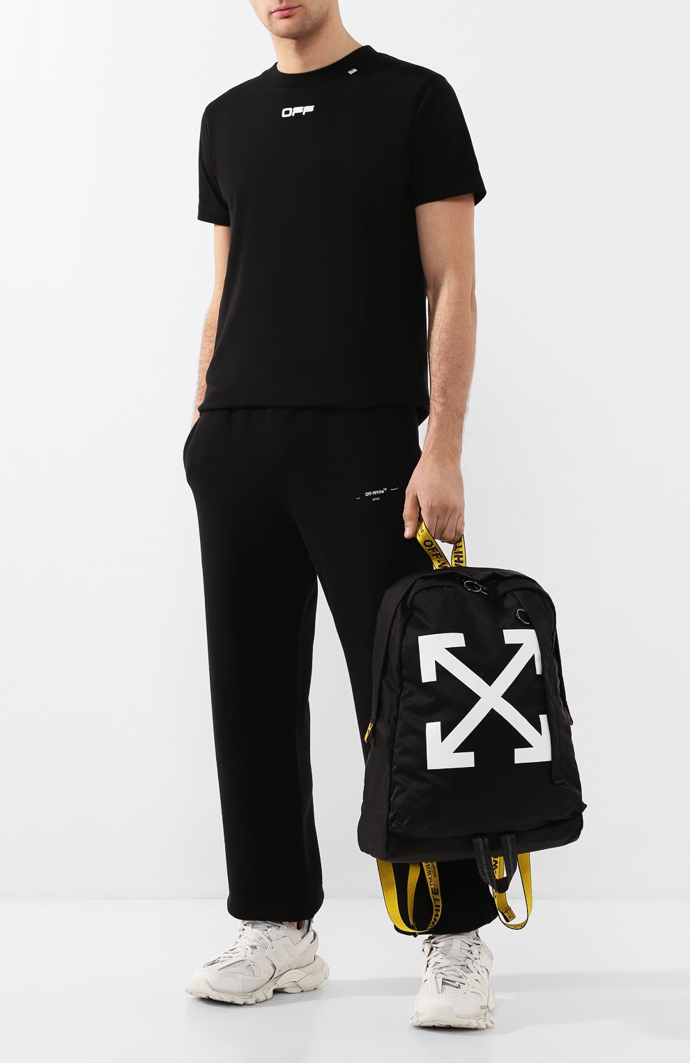 Мужской текстильный рюкзак OFF-WHITE черного цвета по цене 39950 руб., арт. 0MNB019R20E480231001 | Фото 2 Мужской текстильный рюкзак OFF-WHITE черного цвета, арт. 0MNB019R20E480231001 | Фото 2
