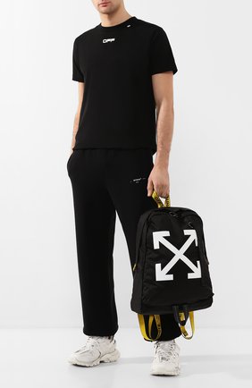 Мужской текстильный рюкзак OFF-WHITE черного цвета по цене 37000 руб., арт. 0MNB019R20E480231001 | Фото 2 Мужской текстильный рюкзак OFF-WHITE черного цвета, арт. 0MNB019R20E480231001 | Фото 2