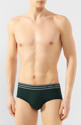 Мужские хлопковые хипсы DOLCE & GABBANA зеленого цвета по цене 2795 руб., арт. M3B53J/FUGIA | Фото 2 Мужские хлопковые хипсы DOLCE & GABBANA зеленого цвета, арт. M3B53J/FUGIA | Фото 2