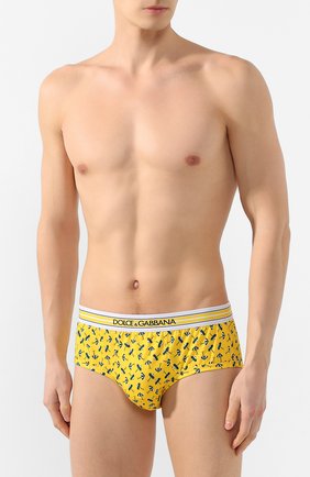 Мужские хлопковые хипсы DOLCE & GABBANA желтого цвета по цене 5300 руб., арт. M3A00J/HS7AX | Фото 2 Мужские хлопковые хипсы DOLCE & GABBANA желтого цвета, арт. M3A00J/HS7AX | Фото 2