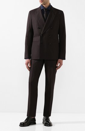 Мужской шерстяной костюм GIORGIO ARMANI коричневого цвета по цене 230500 руб., арт. 0SGAV01L/T01JG | Фото 1 Мужской шерстяной костюм GIORGIO ARMANI коричневого цвета, арт. 0SGAV01L/T01JG | Фото 1