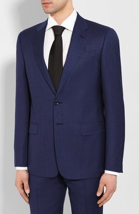 Мужской шерстяной костюм GIORGIO ARMANI синего цвета по цене 158000 руб., арт. 8WGAV001/T00M0 | Фото 2 Мужской шерстяной костюм GIORGIO ARMANI синего цвета, арт. 8WGAV001/T00M0 | Фото 2
