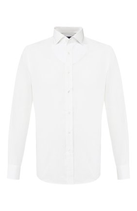 Мужская сорочка из смеси хлопка и шелка RALPH LAUREN белого цвета по цене 55300 руб., арт. 791793746 | Фото 1 Мужская сорочка из смеси хлопка и шелка RALPH LAUREN белого цвета, арт. 791793746 | Фото 1 (Материал внешний: Шелк, Хлопок; Длина (для топов): Стандартные; Рукава: Длинные; Случай: Формальный; Мужское Кросс-КТ: Сорочка-одежда; Принт: Однотонные; Воротник: Акула; Манжеты: На пуговицах)