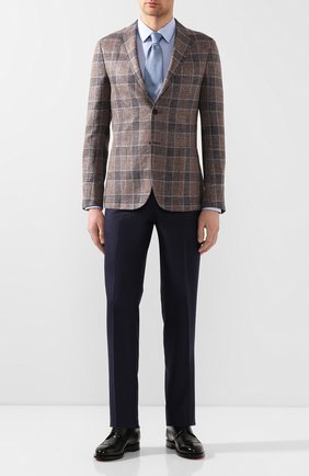 Мужской пиджак из смеси льна и шелка Z ZEGNA коричневого цвета по цене 87900 руб., арт. 754798/1D7SG0 | Фото 2 Мужской пиджак из смеси льна и шелка Z ZEGNA коричневого цвета, арт. 754798/1D7SG0 | Фото 2