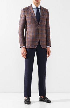 Мужская хлопковая сорочка KITON светло-голубого цвета по цене 49950 руб., арт. UCIH0660502 | Фото 2 Мужская хлопковая сорочка KITON светло-голубого цвета, арт. UCIH0660502 | Фото 2 (Материал внешний: Хлопок; Длина (для топов): Стандартные; Рукава: Длинные; Случай: Формальный; Принт: Однотонные; Мужское Кросс-КТ: Сорочка-одежда; Воротник: Акула; Манжеты: На пуговицах; Региональные ограничения белый список (Axapta Mercury): RU)