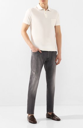 Мужские кожаные лоферы DOLCE & GABBANA коричневого цвета по цене 53950 руб., арт. A50351/AX199 | Фото 2 Мужские кожаные лоферы DOLCE & GABBANA коричневого цвета, арт. A50351/AX199 | Фото 2