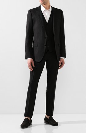 Мужские текстильные лоферы SANTONI черного цвета по цене 56050 руб., арт. MCNM15366BB3JBDWN01 | Фото 2 Мужские текстильные лоферы SANTONI черного цвета, арт. MCNM15366BB3JBDWN01 | Фото 2