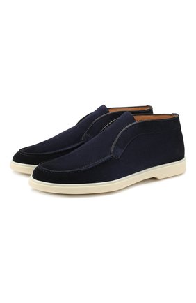 Мужские замшевые ботинки SANTONI темно-синего цвета по цене 48300 руб., арт. MGYA16715TICEPMSU60 | Фото 1 Мужские замшевые ботинки SANTONI темно-синего цвета, арт. MGYA16715TICEPMSU60 | Фото 1