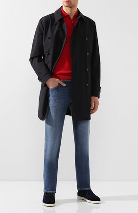 Мужские замшевые ботинки SANTONI темно-синего цвета по цене 48300 руб., арт. MGYA16715TICEPMSU60 | Фото 2 Мужские замшевые ботинки SANTONI темно-синего цвета, арт. MGYA16715TICEPMSU60 | Фото 2