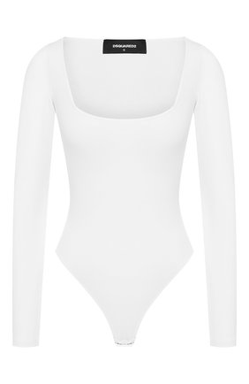Женское боди DSQUARED2 белого цвета по цене 16950 руб., арт. S75NA0075/S23600 | Фото 1 Женское боди DSQUARED2 белого цвета, арт. S75NA0075/S23600 | Фото 1