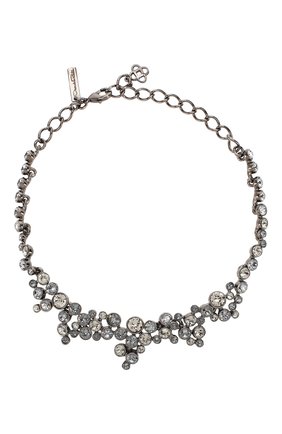 Женское колье OSCAR DE LA RENTA серого цвета по цене 75150 руб., арт. S20J008BLD | Фото 1 Женское колье OSCAR DE LA RENTA серого цвета, арт. S20J008BLD | Фото 1