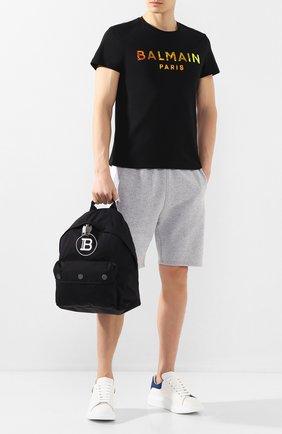 Мужской текстильный рюкзак b-back BALMAIN черного цвета по цене 72250 руб., арт. TM1S096/TNYV | Фото 2 Мужской текстильный рюкзак b-back BALMAIN черного цвета, арт. TM1S096/TNYV | Фото 2