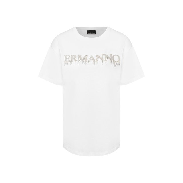 Хлопковая футболка Ermanno Ermanno Scervino 10906513