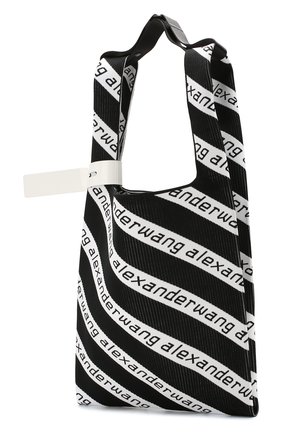 Женский сумка-шопер ALEXANDER WANG черно-белого цвета по цене 34450 руб., арт. 20C120R239 | Фото 3 Женский сумка-шопер ALEXANDER WANG черно-белого цвета, арт. 20C120R239 | Фото 3