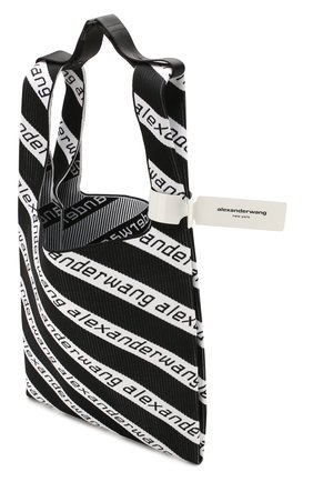 Женский сумка-шопер ALEXANDER WANG черно-белого цвета по цене 34450 руб., арт. 20C120R239 | Фото 4 Женский сумка-шопер ALEXANDER WANG черно-белого цвета, арт. 20C120R239 | Фото 4