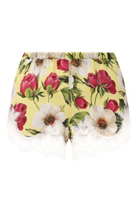 Женские шелковые шорты DOLCE & GABBANA желтого цвета по цене 33050 руб., арт. 03A02T/FSAZV | Фото 1 Женские шелковые шорты DOLCE & GABBANA желтого цвета, арт. 03A02T/FSAZV | Фото 1