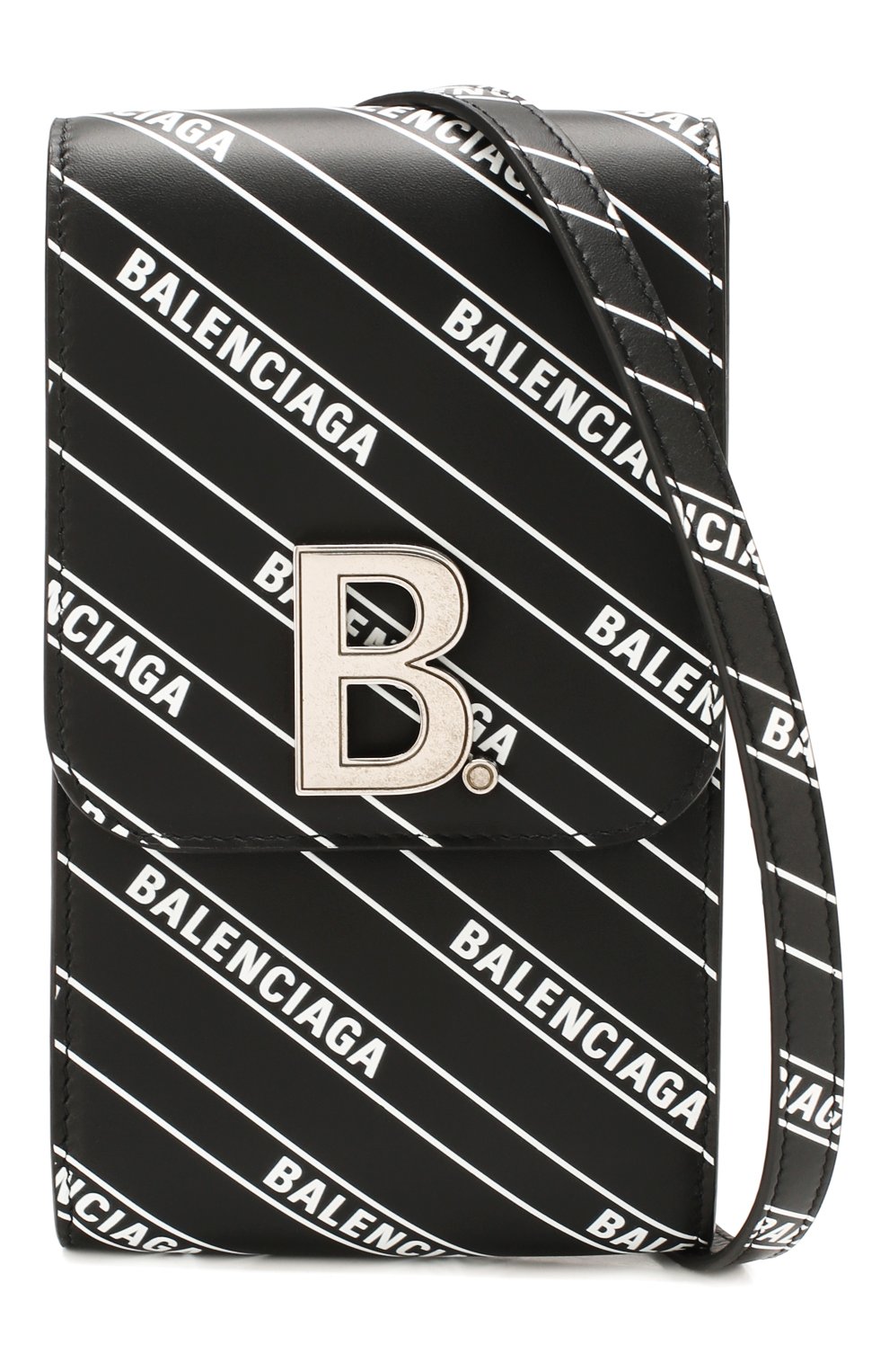 Мужская кожаная сумка BALENCIAGA черно-белого цвета по цене 76650 руб., арт. 600201/1NH6Y | Фото 5 Мужская кожаная сумка BALENCIAGA черно-белого цвета, арт. 600201/1NH6Y | Фото 5 (Материал: Натуральная кожа; Размер: mini; Ремень/цепочка: На ремешке)