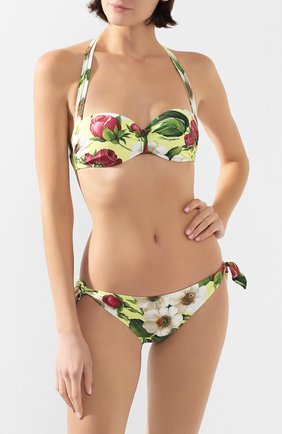 Женский бра-бандо DOLCE & GABBANA желтого цвета по цене 25250 руб., арт. 01A23J/FSGRY | Фото 2 Женский бра-бандо DOLCE & GABBANA желтого цвета, арт. 01A23J/FSGRY | Фото 2