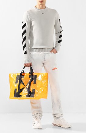 Мужская сумка-шопер OFF-WHITE оранжевого цвета по цене 18200 руб., арт. 0MNA054S20H070251910 | Фото 2 Мужская сумка-шопер OFF-WHITE оранжевого цвета, арт. 0MNA054S20H070251910 | Фото 2
